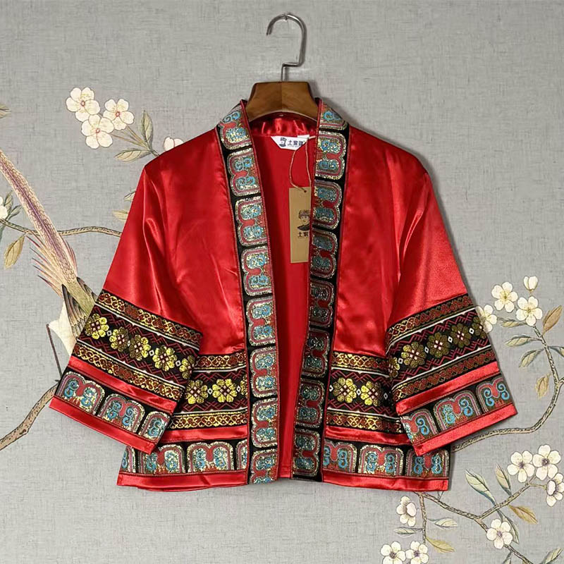 Exotic Ethnic Jacket/Coat for Photoshoots, Travel & Dance Performances (Miao Village Style)