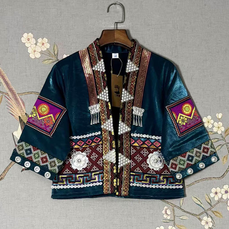 How does Cardigan's exotic ethnic-style coat design fit the human body while showcasing its unique charm?